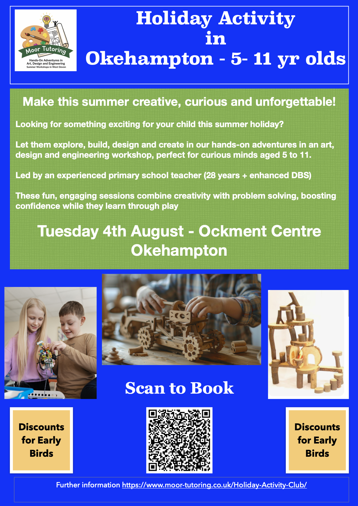 Holiday Activity in Okehampton for 5 to 11 year olds